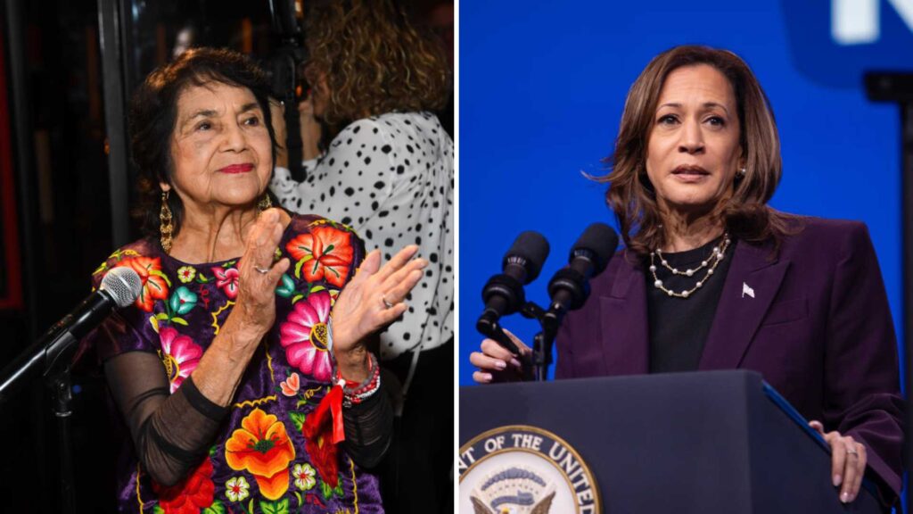 Dolores Huerta respalda la candidatura de Kamala Harris